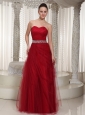 Beaded Embellishment Floor-length Tulle Sweetheart Homecoming Dress For Wear